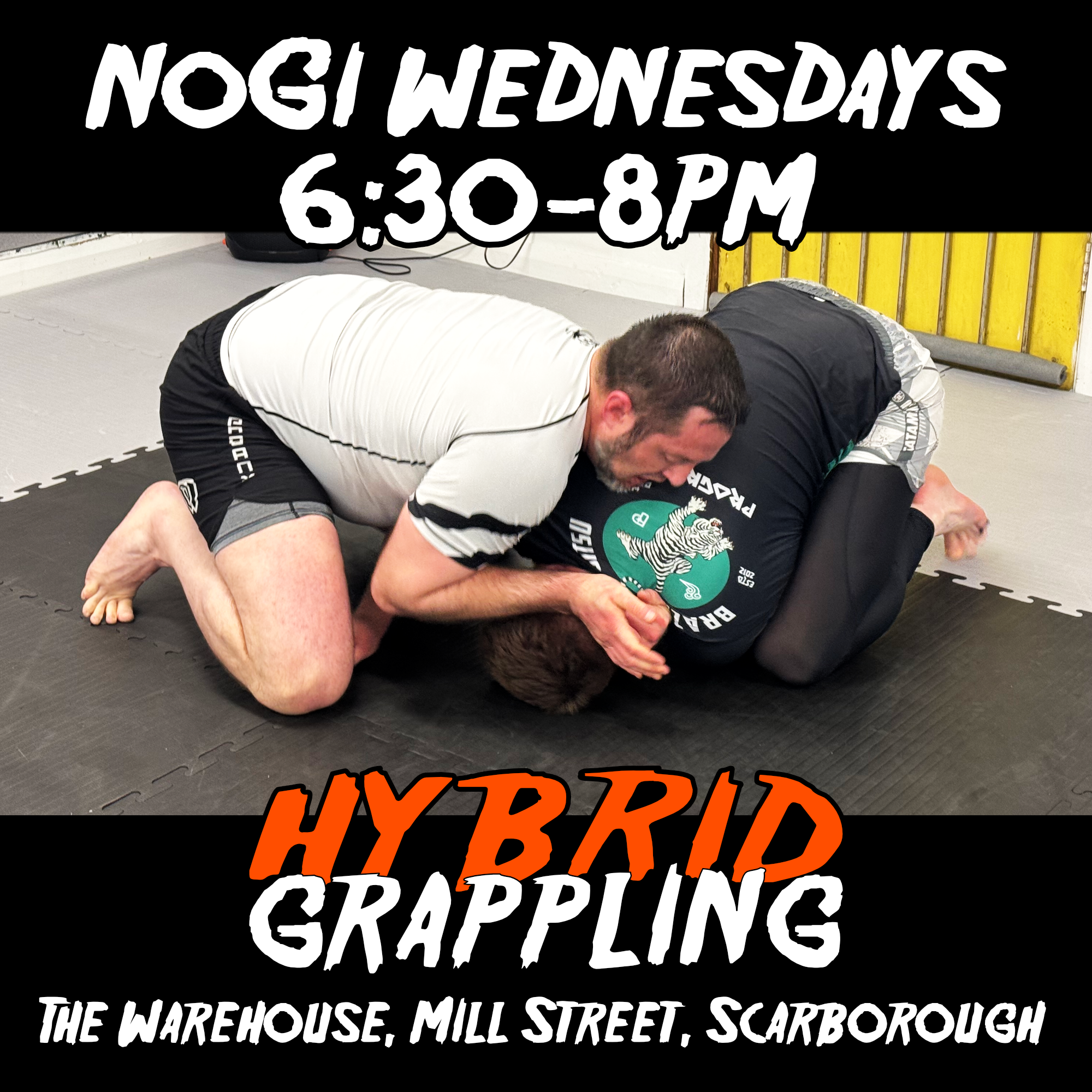 NoGi Wednesdays 6:30-8pm at Hybrid Grappling BJJ in Scarborough